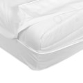 Wholesale White Polyester Cotton Twin Size Zipper Fitted Bed Sheets for Hospital Bed